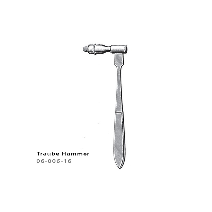 Traube Percussion/Reflex Hammer, With Solid Rubber Head