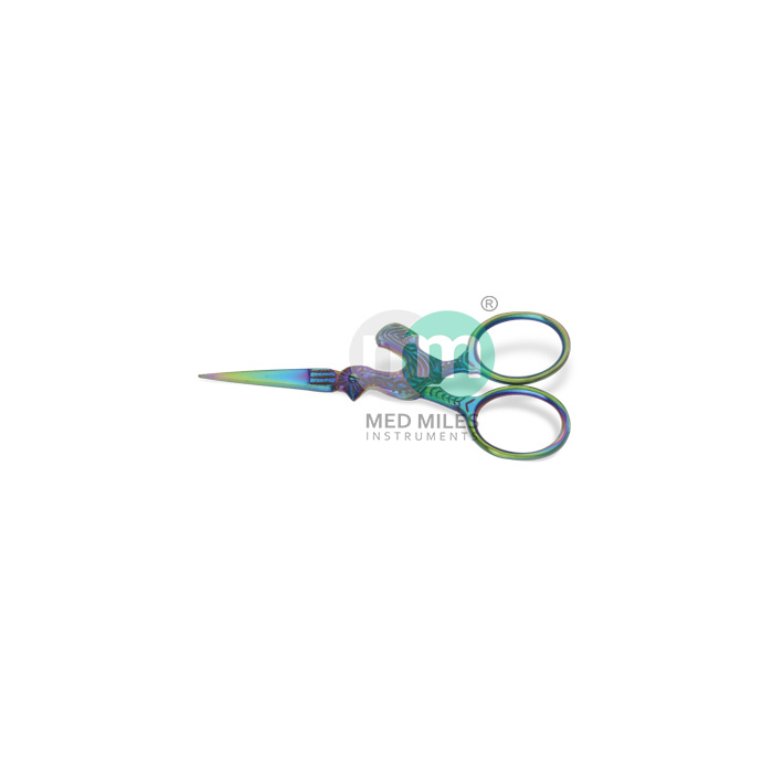 Fancy Scissors, Titanium Coated, Hen Shape 90 mm