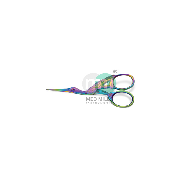 Fancy Scissors, Titanium Coated, Stork 90 mm