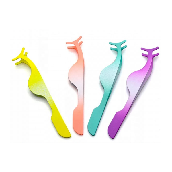 Private Label Volume Extension Lashes Eyelash Tweezers for eyelash extension tools one second fan lashes tweezers - Image 3