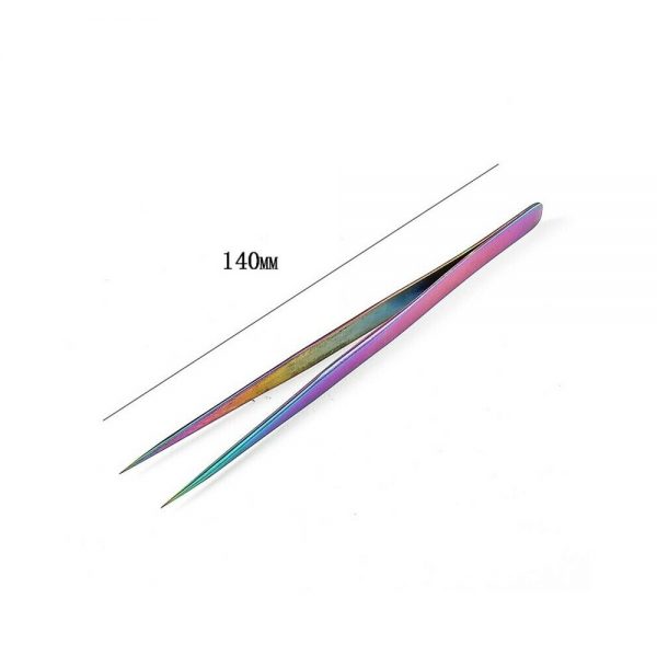 High quality eyelash tweezers custom logo private label stainless steel eyelash tweezers - Image 2