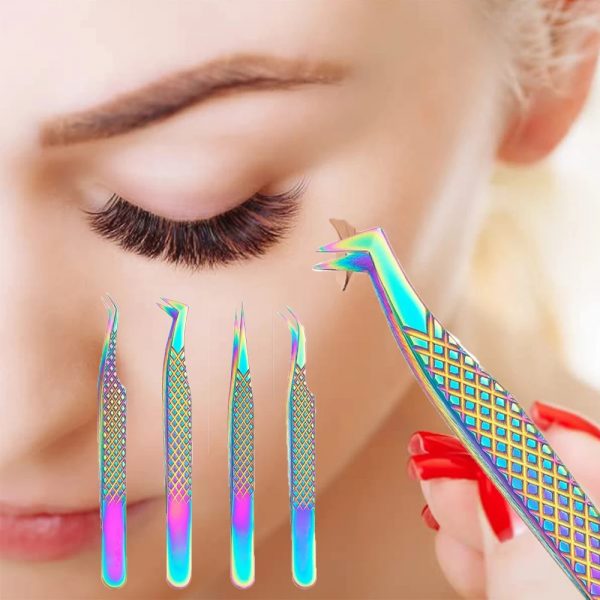 Tweezers Stainless Steel Eyelash Tweezers Other Makeup Tools Wholesale Eyelash Applicator - Image 3