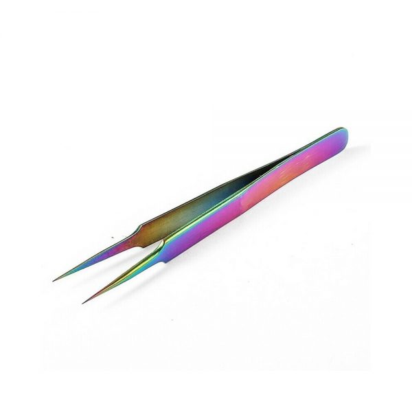 High quality eyelash tweezers custom logo private label stainless steel eyelash tweezers - Image 3