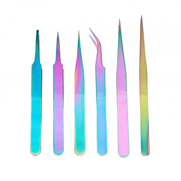 Eyelashes Extensions Tweezers For Grafting Stainless Steel False Lash Make Fan Tools Lashes Pattern Tweezers