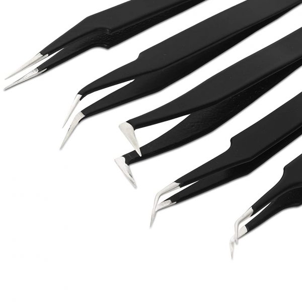 Private Label cost-effective stainless steel acid resistance eyelash extention tweezers - Image 3