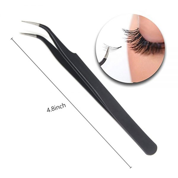 Private label Professional Stainless Steel lashes tweezers Volume Tweezers light weight eyelash extension tweezers - Image 3