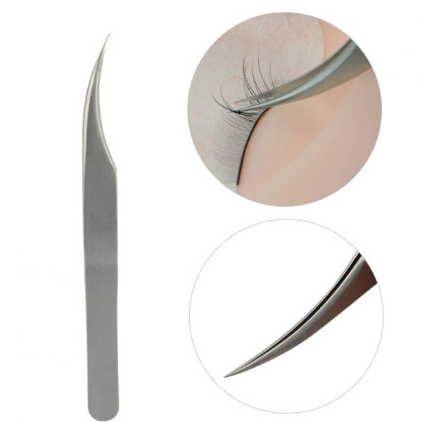 Eyelash Extension Tweezers with Custom Brand Name Russian Volume Eyelash Extensions Tweezers Korea Stainless Steel Pointed - Image 3