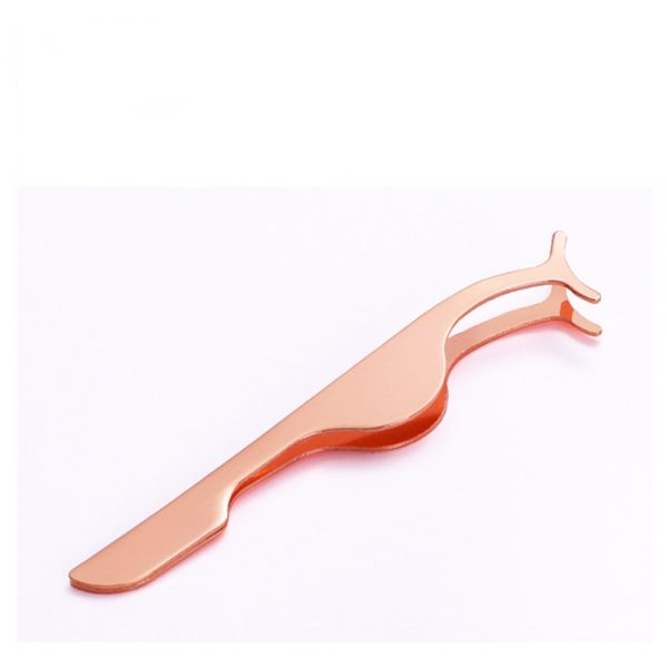 OEM Custom Logo Eyelash Tweezers Stainless Steel Eye Lash Applicator Eyelash Tools - Image 2