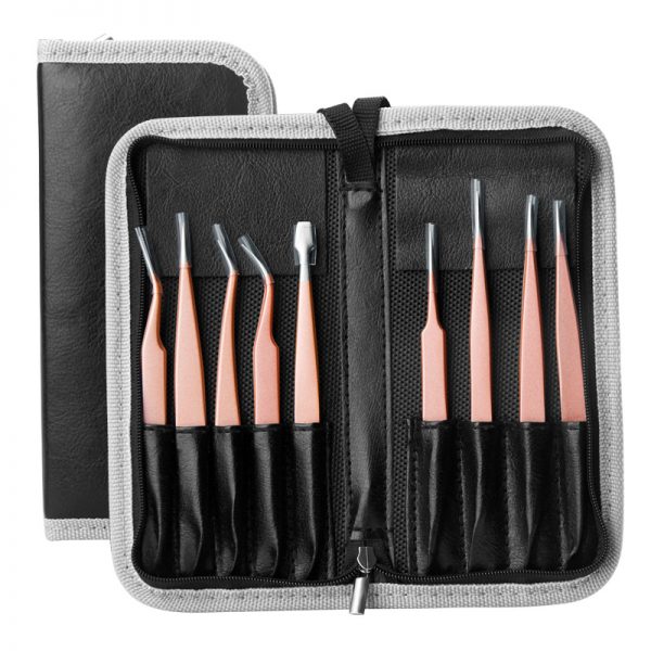 Custom Laah Tweezers Stainless Steel Lash Eyelash Lahes Tweezers Custom Logo Beauty Tweezers - Image 2
