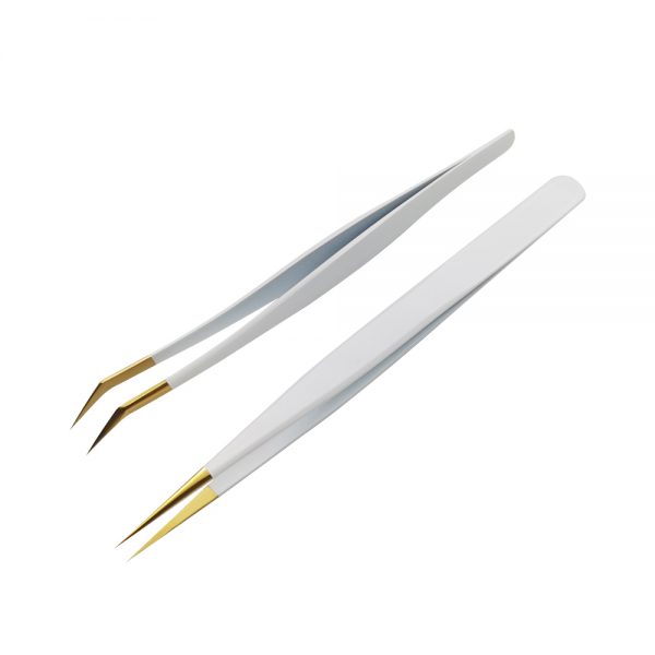 Wholesale 45 Degree Private Label Eyelash Tweezers Extensions Volume Eyelash Extension Eyelash Tweezers - Image 3