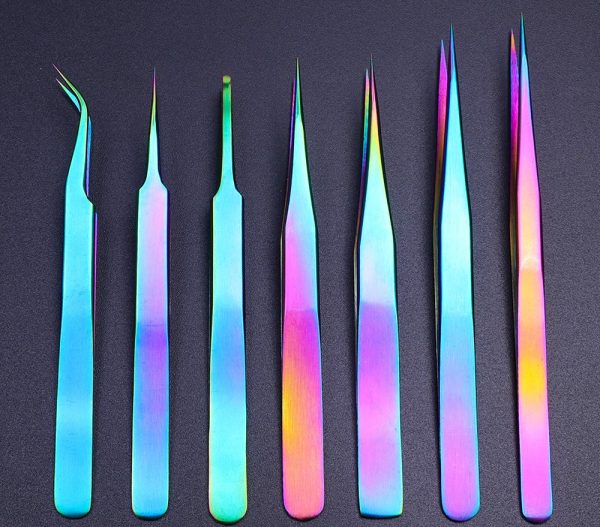 Bulk Private Label Lash Extensions Tweezers Custom Logo Accessories Tool Eyelash Tweezers - Image 3