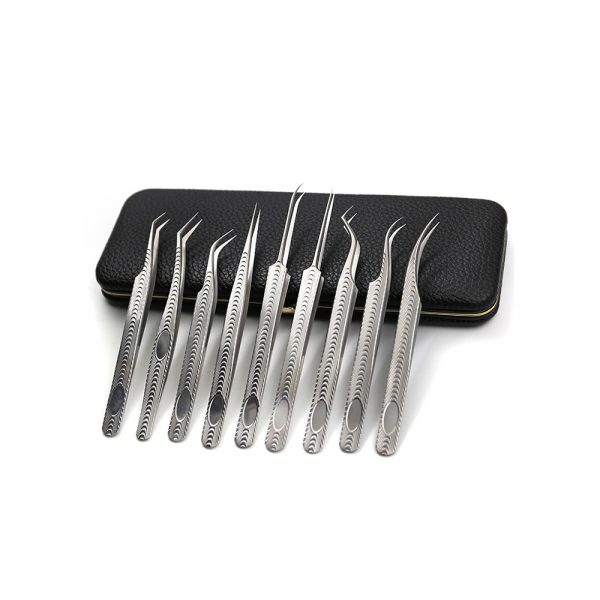 Top Quality 45 Degree Private Custom Label Eyelashes Tweezers And Stainless Steel Eyelash Extensions Tweezers - Image 2