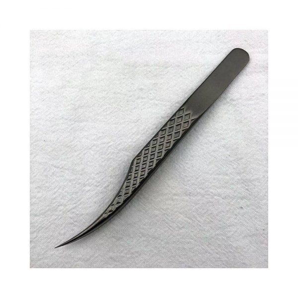 Wholesale Titanium tweezers lozenge grain Stainless Steel Private Label Eyelash Tweezers other eyelashes & tools - Image 2
