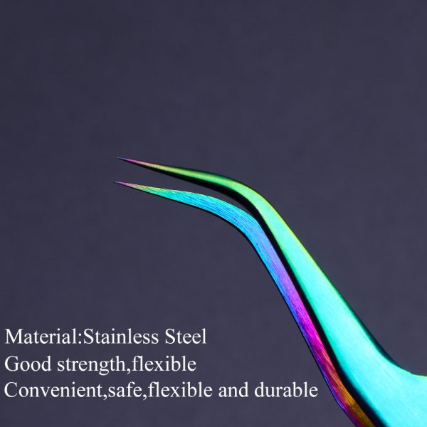 Bulk Private Label Lash Extensions Tweezers Custom Logo Accessories Tool Eyelash Tweezers - Image 2