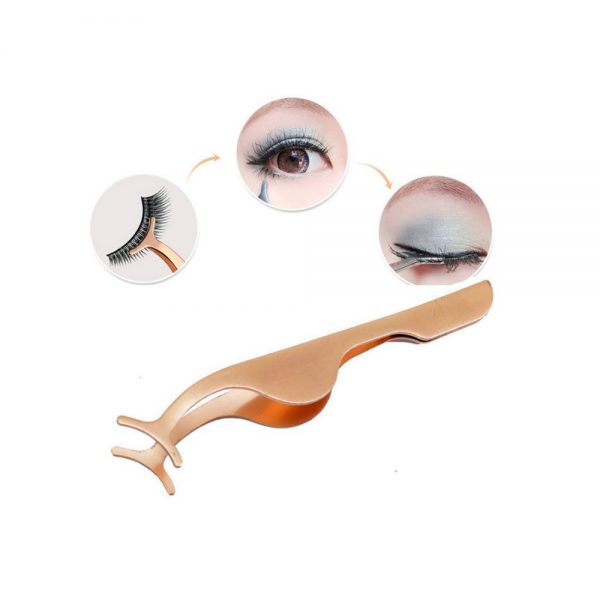 Colorful rounded Rose gold lashes tweezers Lashes applicator tweezer Private label eyelash tweezers - Image 4
