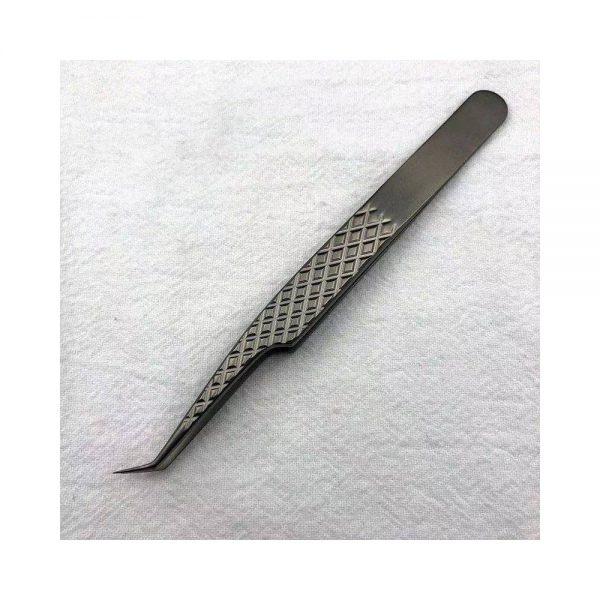 Wholesale Titanium tweezers lozenge grain Stainless Steel Private Label Eyelash Tweezers other eyelashes & tools - Image 3