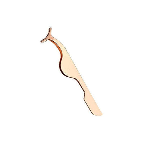 Colorful rounded Rose gold lashes tweezers Lashes applicator tweezer Private label eyelash tweezers - Image 3