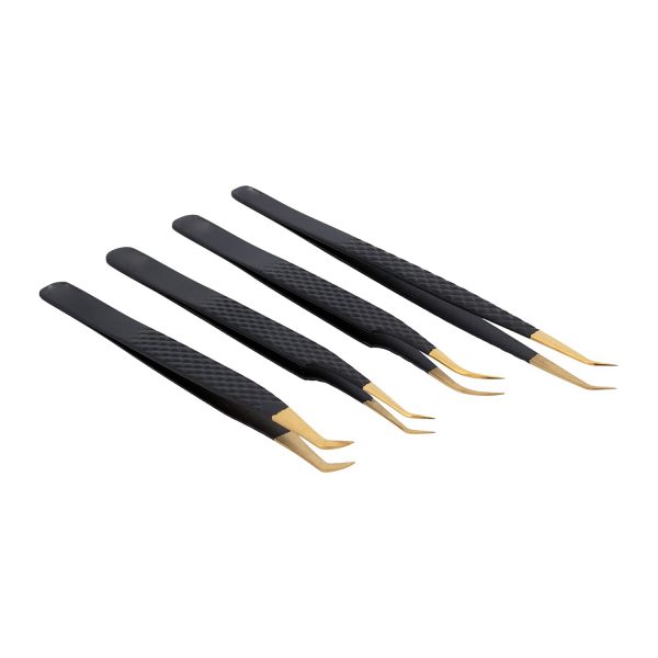 Eyebrow Use and Pointed Tip Type eyelash extension tweezers volume lash tweezers Russian volume tweezers - Image 2