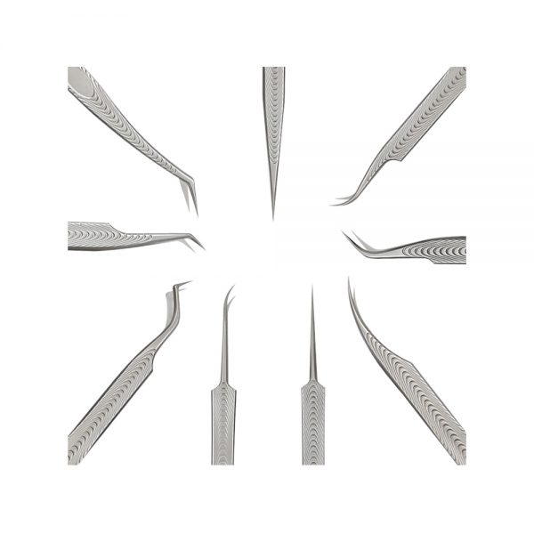 Top Quality 45 Degree Private Custom Label Eyelashes Tweezers And Stainless Steel Eyelash Extensions Tweezers - Image 4