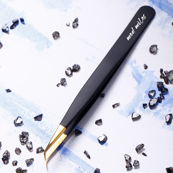 Eyelash extension tweezers private label Eyelash tweezers powder coated Volume tweezers - Image 4