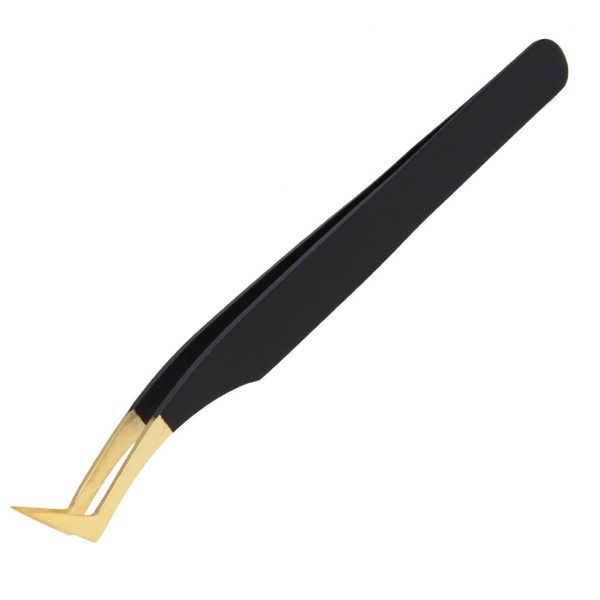 Wholesale stainless steel tweezers set private label eyelash extension tweezers - Image 2