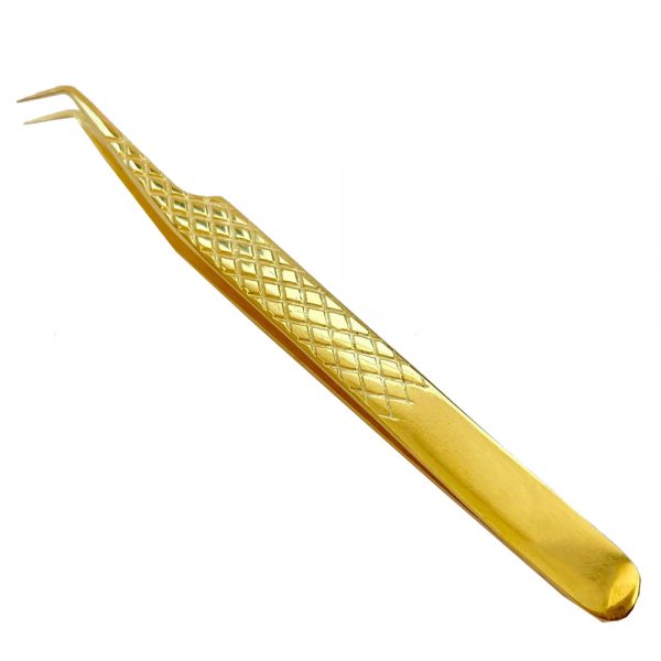 Wholesale Black professional eyelash extension tweezers Stainless steel curved and straight point eyelash tweezers - Image 3