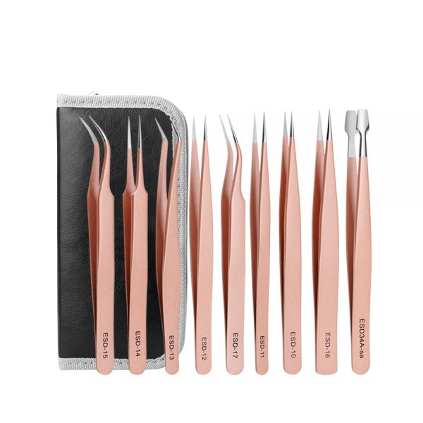 Custom Laah Tweezers Stainless Steel Lash Eyelash Lahes Tweezers Custom Logo Beauty Tweezers - Image 4