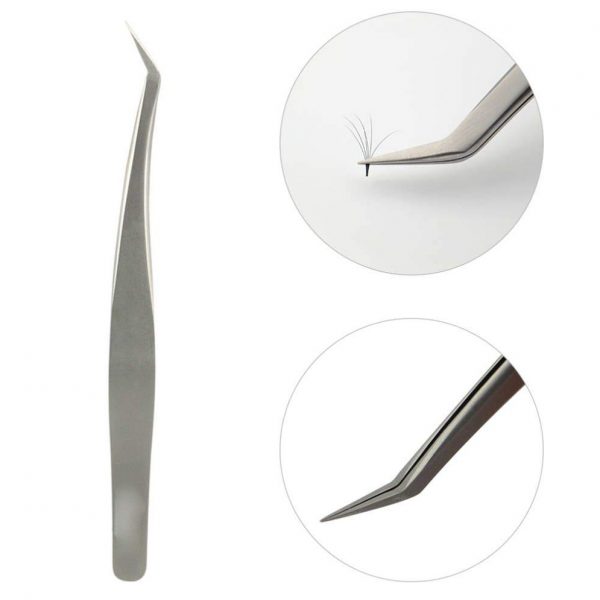 Eyelash Extension Tweezers with Custom Brand Name Russian Volume Eyelash Extensions Tweezers Korea Stainless Steel Pointed - Image 4