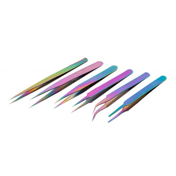 Eyelashes Extensions Tweezers For Grafting Stainless Steel False Lash Make Fan Tools Lashes Pattern Tweezers - Image 4