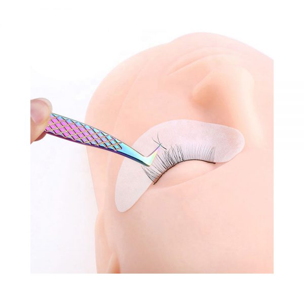 Eyelash tweezers stainless steel /Private label custom tool extension lash eyebrow eyelash tweezers - Image 3