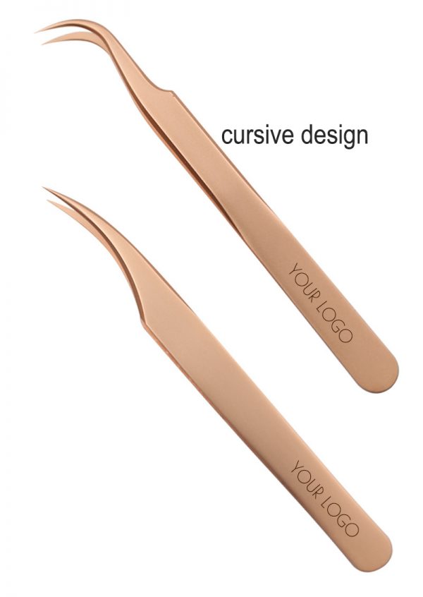 Beauty Tools Stainless Steel White Eyelash Extension Tweezers Custom Eyelash Tweezers - Image 5