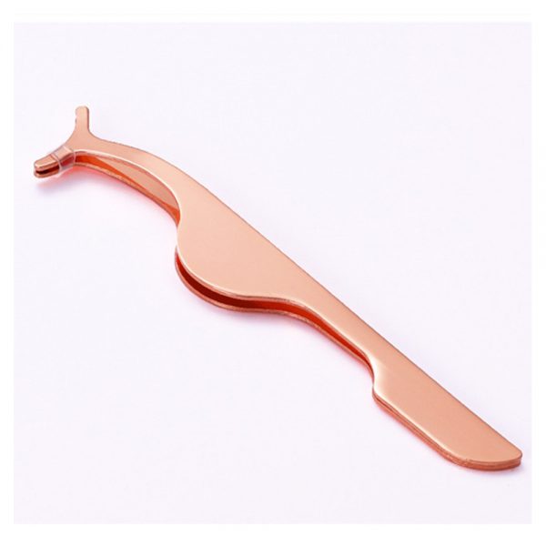 OEM Custom Logo Eyelash Tweezers Stainless Steel Eye Lash Applicator Eyelash Tools - Image 4