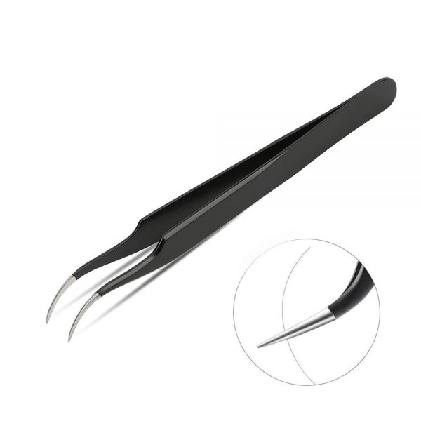 Private label Professional Stainless Steel lashes tweezers Volume Tweezers light weight eyelash extension tweezers - Image 5