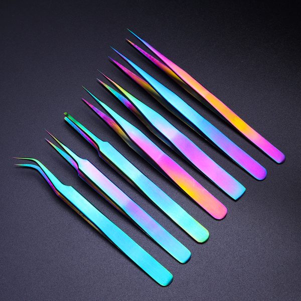 Bulk Private Label Lash Extensions Tweezers Custom Logo Accessories Tool Eyelash Tweezers - Image 4