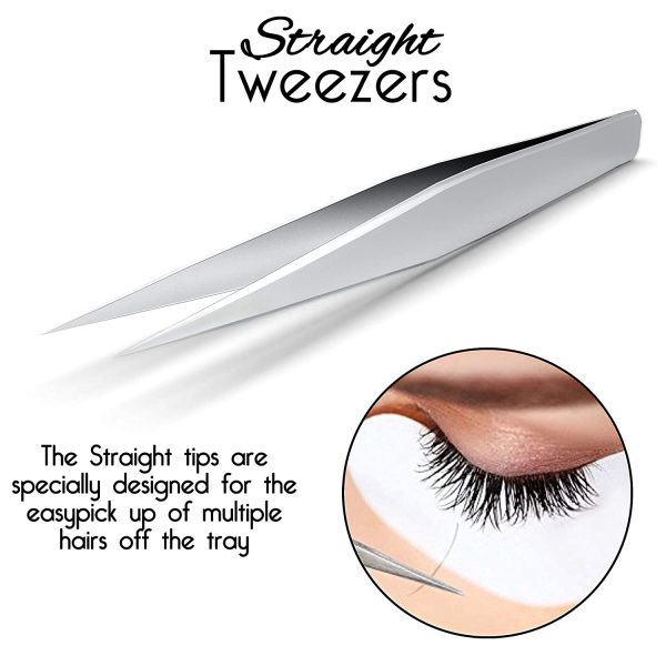 Customized Logo Colorful rounded Pink Rose Gold lash applicator tweezer private label eyelash tweezers bulk eye lash tweezers - Image 5